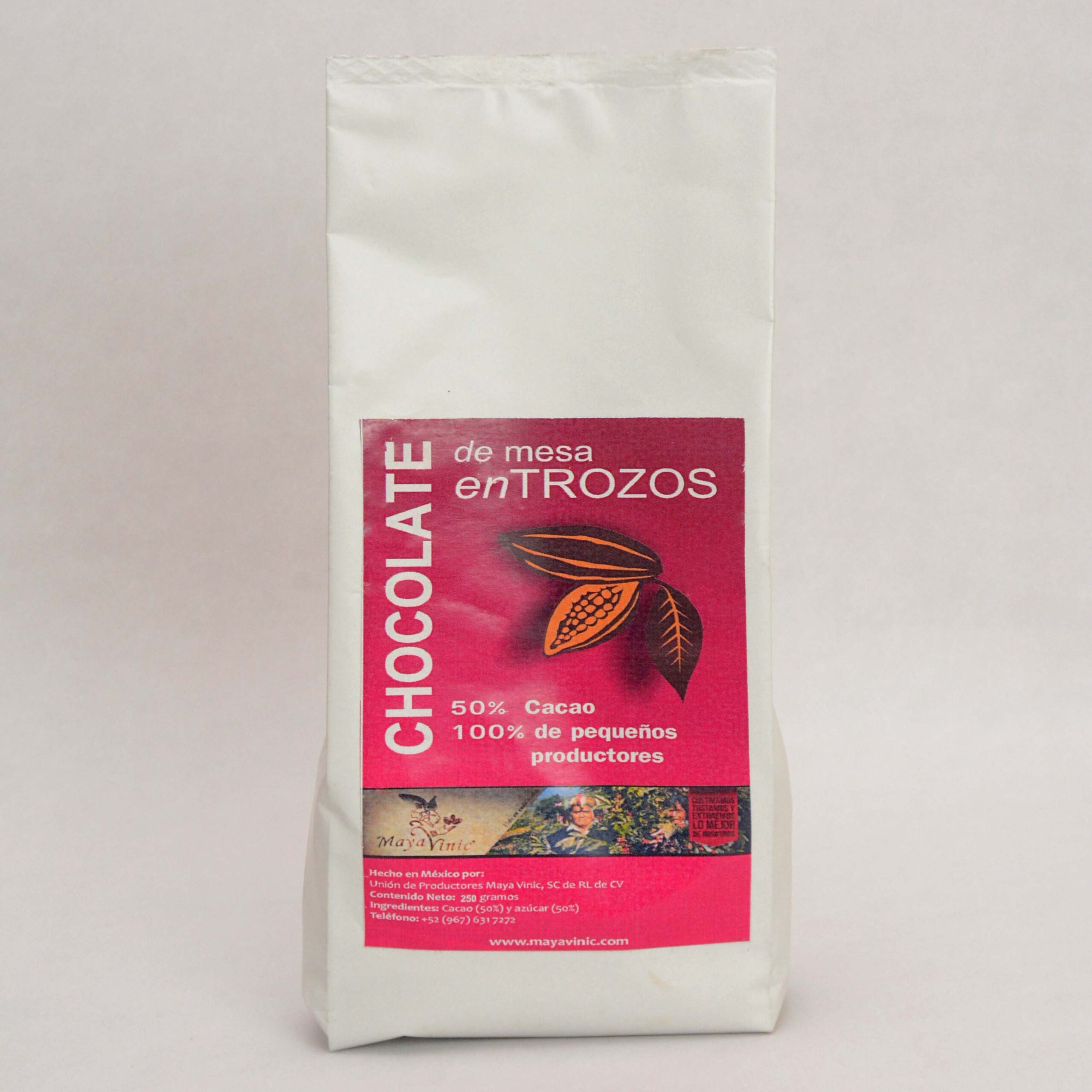 Chocolate 50% cacao 250gr